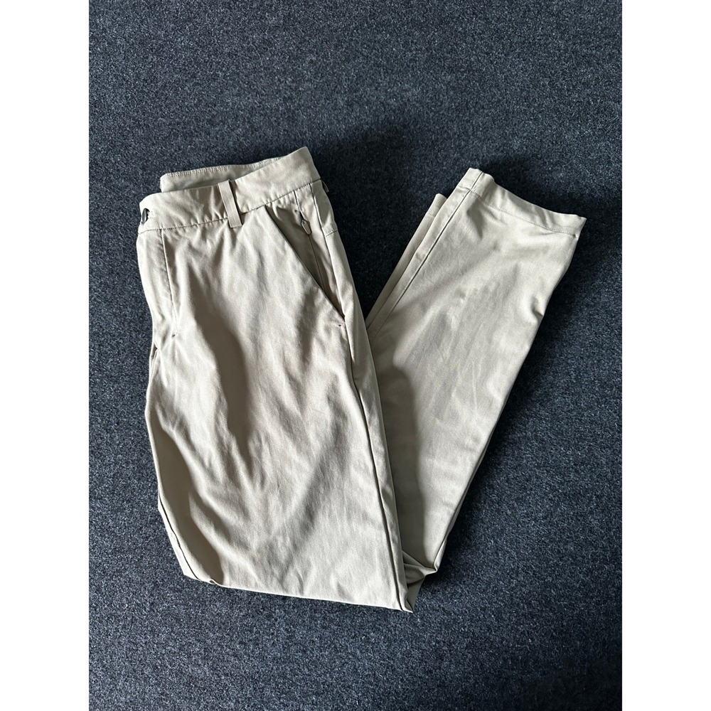 Lululemon Commission Slim Fit Pant Mens 31 Tan Khaki Technical Chino Trousers